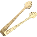 Miniatyrbillede 1 af 5: Guld Mini Serveringstænger, Vintage Rose Relief Håndtag Isterningeklemmer Sukkerklemmer, Rustfrit Stål Sukkerklemmer, til Te Kaffe Appetizers Desserter