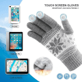 Miniatyrbillede 3 af 5: Vinter touchscreen handsker sneblomst print holder dig varm til w
