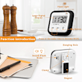 Miniatyrbild 4 av 6: 2 stycken Timer, Kök Timer, Matlagningsklass Timer, Barn Lärare Magnetisk Digital Timer Black
