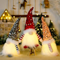 Miniatyrbillede 5 af 5: 3 stk. Lysende Jule Nisser, Plys Jule Elf Jokesman, Jule Elf Dekoration Nisse, Mini Chr