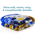 Miniatyrbilde 3 av 5: Collage Kitten Fleece-teppe til seng, 50\" x 60\" Fleece-teppe for unisex og barn - Supermyk, myk katteteppe