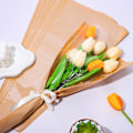 Miniatyrbild 4 av 5: 50 st Blompåsar Höst Kraftpapper Blomförpackningsärmar Bukettpåsar Transparenta Blompåsar för Hösten