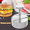Miniatyrbillede 3 af 5: Hamburgerpresse i rustfrit stål Burger Maker Hamburgerform