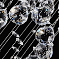 Miniatyrbilde 3 av 4: Moderne LED-lysekroner i taket Spiral Ball Raindrop K9 Crys