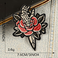 Miniatyrbild 2 av 5: Mörka Broderade Applikationer Stryk-På-Lapp för Ryggsäckar, Rockband-Lapp för Jackor, Cool Sy-Lapp för Kläder, Jea