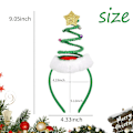 Miniatyrbilde 5 av 5: 11×23×5cm Juletrær Hodebånd Elastisk Juletrær Hodebånd med Klokker Julenisse Hodeplagg Spiral Juletrær Hatt H