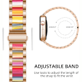 Pikkukuva 3 / 4: Noir Bracelet en résine compatible avec les bracelets Apple Wat