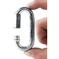 Miniatyrbilde 2 av 4: Pakke M6/0.24\" 304 Rustfritt Stål Hurtigkobling, Heavy Duty D-Formet Oval Skrueøye Karabiner for Utendørs/Innendørs, Camping