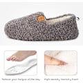 Miniatyrbillede 2 af 4: Størrelse 36. Kvinders Bløde Krøllede Fulde Tøfler Hukommelsesskum Letvægts Hjemmesko Hyggelige Loafers med Polar Fleece Foring
