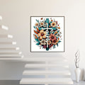 Miniatyrbild 2 av 4: 1 st 5D Diamantmålning Kit för Vuxna Nybörjare, Korsblommig Diamantkonst Kit, DIY Full Rund Borr Diamant Punkt Gem A