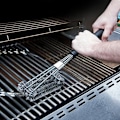 Miniatyrbilde 4 av 4: Grillbørste Langt Håndtak Rustfritt Stål Børstehår Anti-brennsikker Sikkerhet for Grilling Piknik