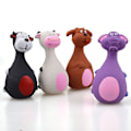 Miniatyrbillede 1 af 5: 4 Pakker 6*13cm Latex Hvalpe Legetøj Squeak Et Dyr af Com