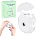 Miniatyrbild 1 av 5: Elektrisk nagelklippare, automatisk nagelklippare med ljus, säker nagelklippare för bebisar, USB-uppladdningsbar nagelklippare, bärbar nagelklippare för bebis