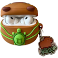 Pikkukuva 1 / 5: Söpö Kawaii -kotelo AirPods 4:lle, Kotelon suojus yhteensopiva AirPod 4. sukupolven 2024 kanssa, Hauska kapybara-iskunkestävä suojakuori Air podeille