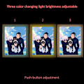 Miniatyrbilde 3 av 5: Jujutsu Kaisen LED-kunst - Gojo Satoru, Getou Suguru og Amanai Riko-utgave, USB-drevet, 3 lysmoduser