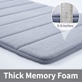 Pikkukuva 5 / 5: 1 Muistivaahto kylpymatto 40cmX60cm, Imuva kylpymatto, Liukumaton paksu kylpymatto kylpyhuoneeseen PVC-taustalla, Ylimääräinen pehmeä