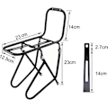 Miniatyrbillede 5 af 5: Cykel Front Rack 15kg Kapacitet, 2 Installationsmetoder med Mou