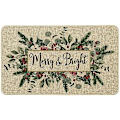 Miniatyrbild 1 av 4: 40x60cm Merry&Bright Eukalyptusblad Holly Juldörrmatta, Vinter Jul Heminredning Lågprofil Byt Matta Dörrmatta F