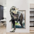 Miniatyrbillede 1 af 5: 3D Dinosaur Wall Decal - til børns soveværelse, legerum, babypleje