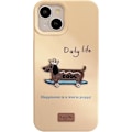Miniatyrbillede 1 af 5: Kompatibel med iPhone 15 Etui Silikon Sød Hvalpebroderi Design til Mode Slank Blød Fleksibel Silikon til iPhone