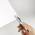 Miniatyrbild 5 av 5: mm Hålslag för Enkelt Hål - Silverfärgat Hålslag, 8 Ark - Handhålslag för Papper, Perfekt Kontorstillbehör för Ringpärmar