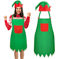 Miniatyrbild 1 av 5: Elf Förkläde Jul Tomtar Förkläde Vuxen Jultomte Hattar April Fool's Day Fars Dag Födelsedagspresenter