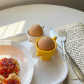 Miniatyrbild 3 av 4: （5,3x5cm）Äggkopp Keramik Äggkopp 2 st Kycklingform Mjuk Design Äggkoppar Kopp Ägg Frukost Keramik P