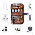 Miniatyrbild 3 av 5: Golftillbehör Set, Utomhus Sport Golfare Läder Golf Organizer Multifunktionell Golftillbehör K