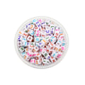 Miniatyrbillede 2 af 5: 120 stk. Alphabet Perler Hvide Akryl Bogstav Perler Afstandsstykker, til