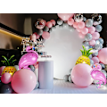 Pikkukuva 5 / 5: Flamingo-ilmapallot ananasilmapalloilla - 4 kpl, Flamingo