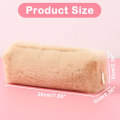Miniatyrbilde 4 av 4: (Lilla) Plysj pennal, Fluffy pennal for jenter Myk plysj pennal Pels pennal Kutt