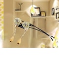 Miniatyrbild 4 av 4: Dragbrytare, Fläktbrytare, Vägglampsbrytare, För LED-vägglampa, Takfläkt, Rumbelysning