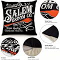 Miniatyrbilde 2 av 4: Set med 4 Halloween gresskar dekorative putetrekk (18*18 tommer) for stue, soverom, seng, sofa, Ca