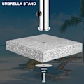 Miniatyrbillede 3 af 5: Parasolbase, Parasolmonteringssupport Ø54 mm i rustfrit stål,