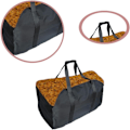 Miniatyrbilde 2 av 5: 1 stk Premium Vedpose, Laget av Polyester, Bærbar Vedkurv, Sammenleggbar Peispose, Vanntett Peispose (Bl