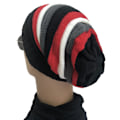 Miniatyrbilde 4 av 5: Vinterhatter Jamaicansk lue Striper Slouchy 2#