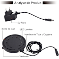 Miniatyrbillede 4 af 5: 12 Multicolor RGB LED Akvarium Undervands Boble Lys Nat Hav/Multicolor Akvarium Luftsten Disk,