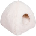 Miniatyrbild 1 av 5: （vit）1 st kattbo Donut kattbädd leksaker för katter inomhus katter utomhus katthus för vinter husdjurstält