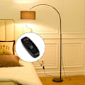Miniatyrbilde 3 av 3: 4 stk Inline-ledningbryter På/Av-knapp 10A 250V Inline strøm bryter med LED-lys for bordlampe skrivebordslampe nattlampe (Svart)