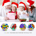 Miniatyrbild 5 av 5: 3x3 Speed ​​Cube, Dodekaeder Magic Cube, Speed ​​Cube Julgåva för Barn och Vuxna, Svart