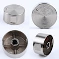 Miniatyrbild 4 av 5: Set med 4 kontrollknappar för gasspisar i aluminiumlegering