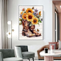 Miniatyrbild 3 av 5: 12 x 16 Tum Diamantmålning Kit för Vuxna, 5D Fjäril Solros Blommor Diamantkonst Kit för Nybörjare, DIY Full