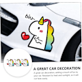 Miniatyrbilde 2 av 5: 3 stk Unicorn Klistremerker Personlige Bilsticker Autosticker Refleks Bilsticker Bilskrog Bilsticker Refleks Fil