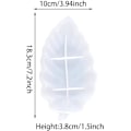 Miniatyrbillede 4 af 4: (Elmeblad) Harpiks Bakkeforme Boks Silikoneform Blad Harpiksforme Smykkebakkeform til Epoxy Harpiks Frugtplade Støbeform i Tropisk Blad DIY Salat P
