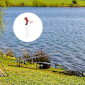 Miniatyrbillede 6 af 6: 2 stk. fiskespøtteholder med fri positionering, jordspyd i rustfrit stål, fiskespøttestøtte