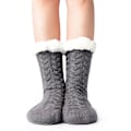 Miniatyrbillede 1 af 5: Herre Fuzzy Sutsko Strømper Fluffy Cozy Cabin Vinter Varme Fleece Bløde Tykke Komfortable Skridsikre Chris
