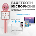 Miniatyrbilde 2 av 5: Trådløs bluetooth-mikrofon karaoke leker for jenter gaver, Kara