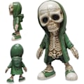 Miniatyrbillede 3 af 5: 2 Statuer Seje Skelet Figurer Harpiks Kunsthåndværk Statue Skull Sculp
