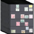 Miniatyrbild 1 av 5: Frimärksark för frimärksalbum, 10 ark 4 rader med sidor för frimärkssamlare - Professionell Pa