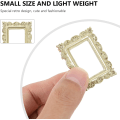 Miniatyrbillede 3 af 5: 10 stk. Vintage Fotorammer Mini Resin Fotoramme Dekorative Guld og Sølv Fotoramme Displayrammer Sm